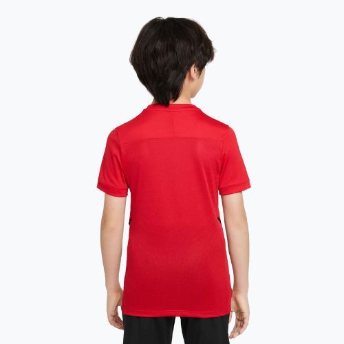 Children's football T-shirt Nike Academy Dri-Fit Jr university red/university red/black