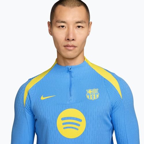 Men's football longsleeve Nike FC Barcelona Strike Elite SE Drill Top university blue/opti yellow/opti yellow