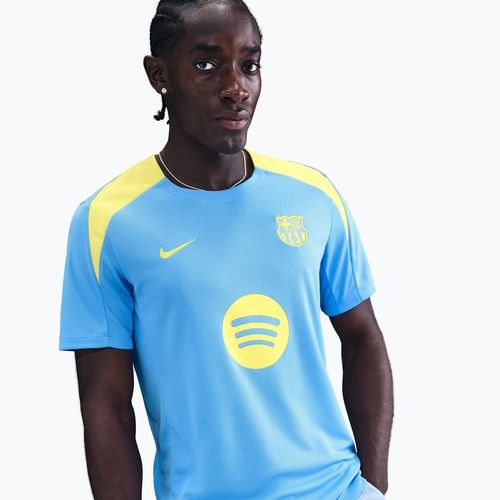 Men's football T-shirt Nike FC Barcelona Strike SE university blue/opti yellow
