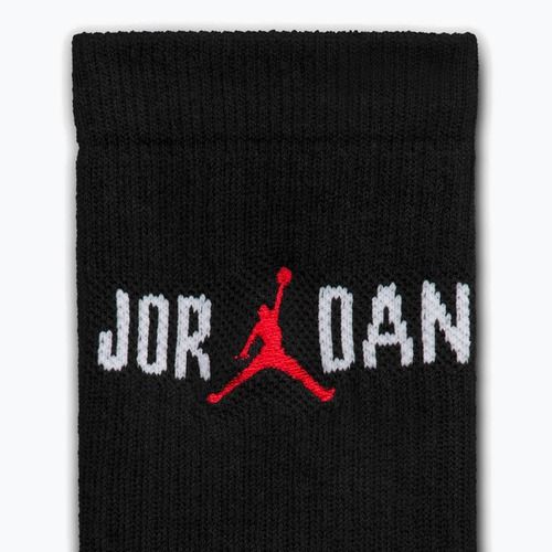 Socks Nike Jordan Everyday Crew 1 para black/white/university red