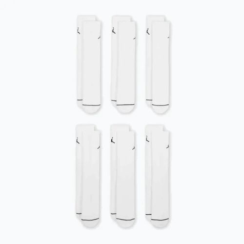 Jordan Everyday Cushioned Crew socks 6 pairs white/black