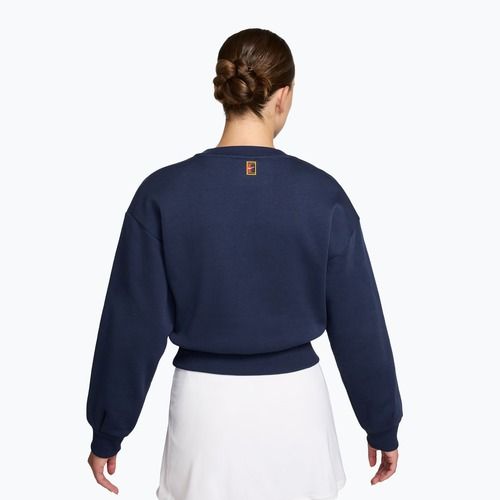 Women's sweatshirt Nike Court Collection French Terry Crew Neck midnight navy/sail