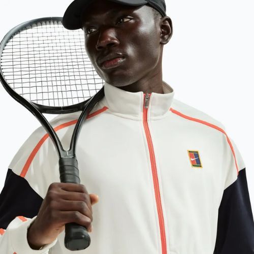 Men's tennis sweatshirt Nike Court Heritage sail/turf orange