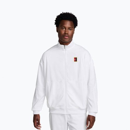 Men's tennis sweatshirt Nike Court Heritage white/white