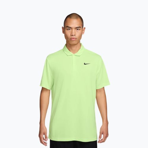 Men's tennis shirt Nike Court Dri-Fit Polo Solid light liquid lime/black