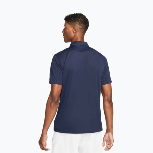 Men's tennis shirt Nike Court Dri-Fit Polo Solid obsidian/white