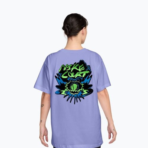 Women's tennis shirt Nike Slam Dri-Fit light thistle