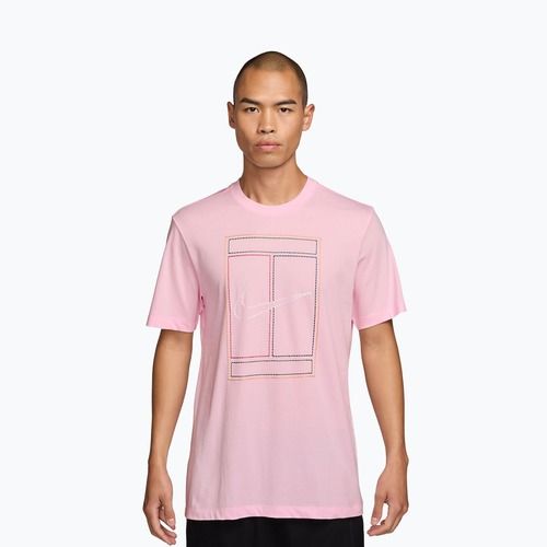 Men's T-shirt Nike Court Heritage pink foam