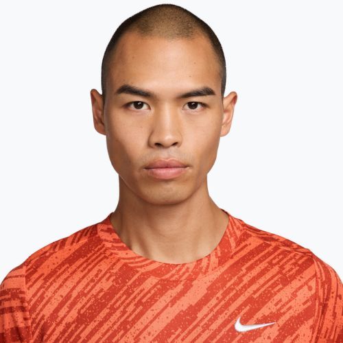 Men's tennis shirt Nike Court Dri-Fit Victory Print turf orange/white