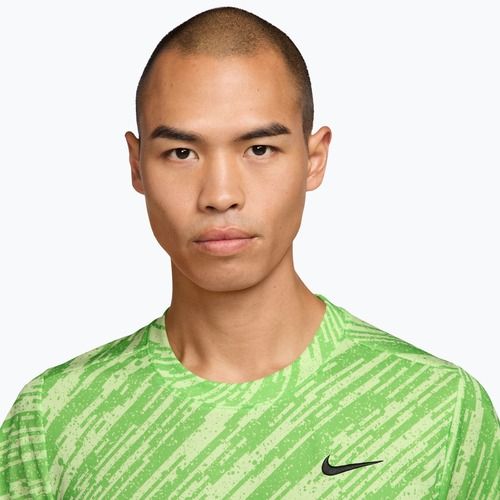 Men's tennis shirt Nike Court Dri-Fit Victory Print mean green/black