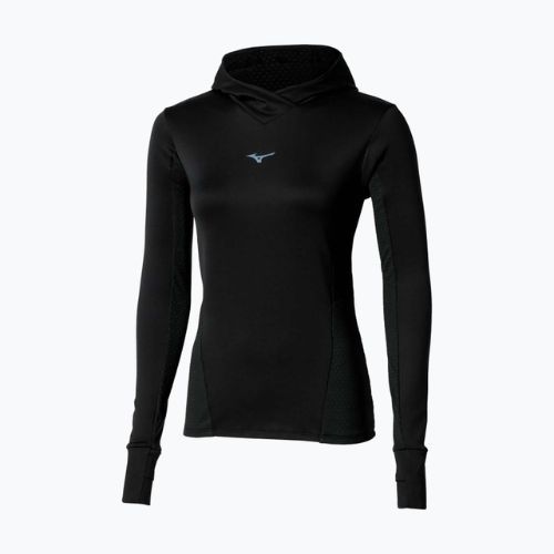 Women's running sweatshirt Mizuno Active Warm Hooded black
