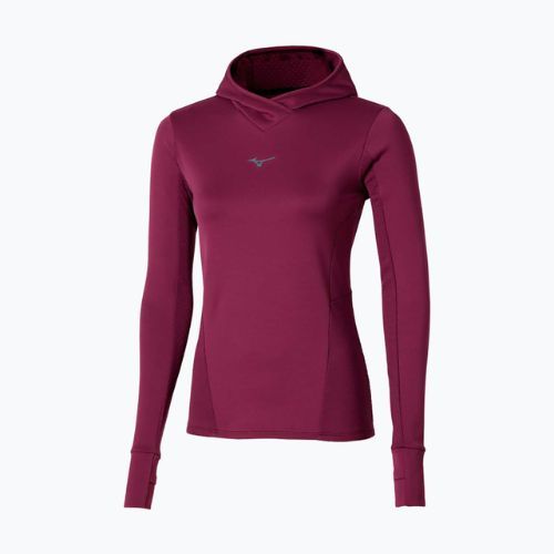 Women's running sweatshirt Mizuno Active Warm Hooded dark purple