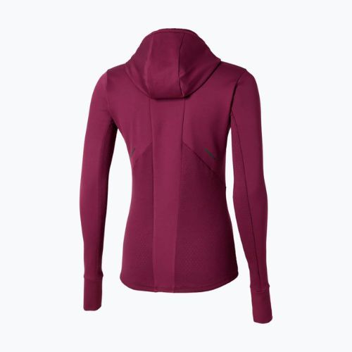 Women's running sweatshirt Mizuno Active Warm Hooded dark purple