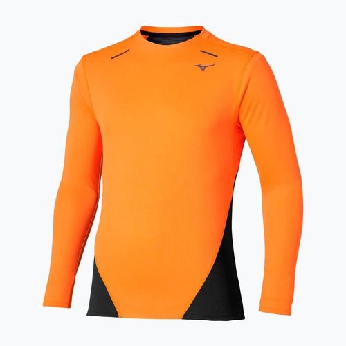 Men's running longsleeve Mizuno Tech Thermal Charge tangelo