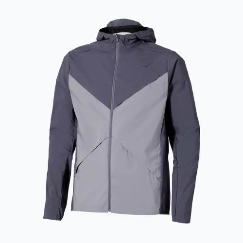 Men's running jacket Mizuno Tech Thermal Charge Hooded quiksilver