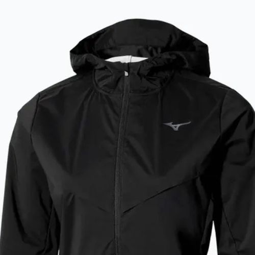 Women's running jacket Mizuno Tech Thermal Charge Hooded black