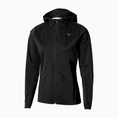 Women's running jacket Mizuno Tech Thermal Charge Hooded black