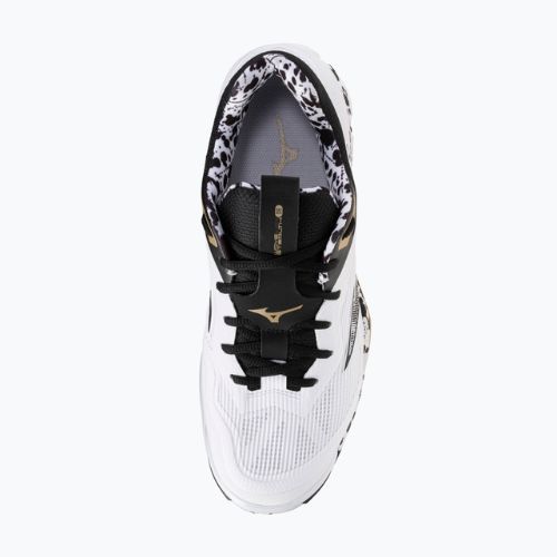 Handball shoes Mizuno Wave Stealth 6 white/black/ge gold
