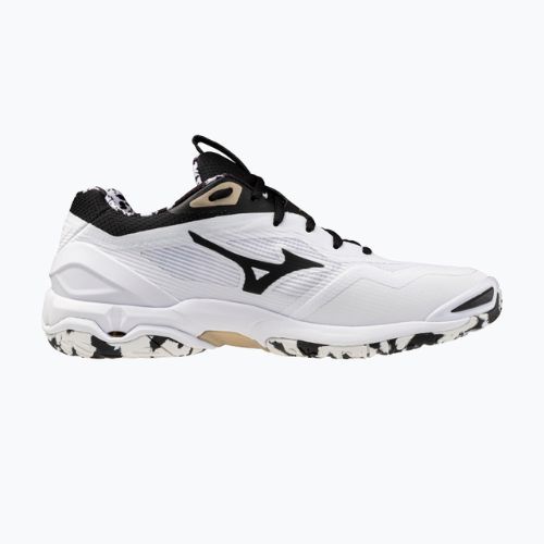 Handball shoes Mizuno Wave Stealth 6 white/black/ge gold