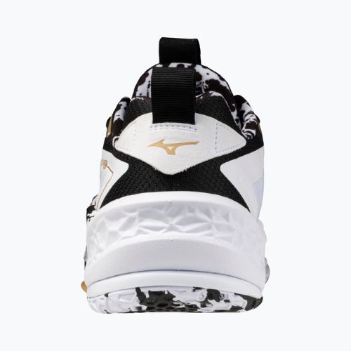 Handball shoes Mizuno Wave Stealth Neo 2 white/black/ge gold