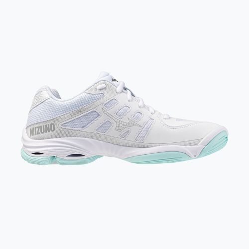 Women's volleyball shoes Mizuno Wave Voltage 2 white/blue tint