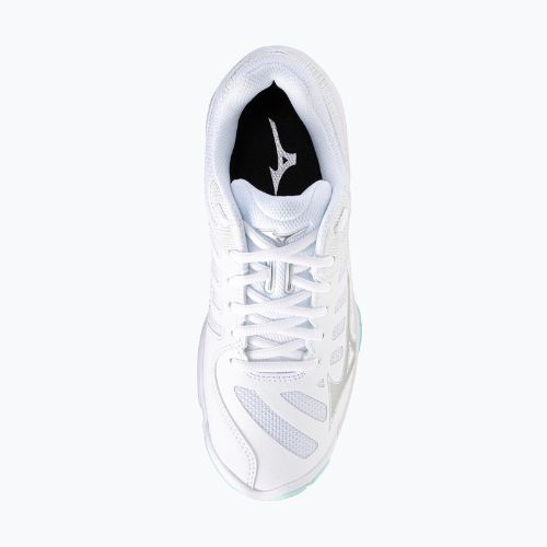 Women's volleyball shoes Mizuno Wave Voltage 2 white/blue tint