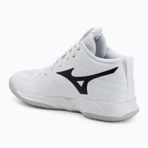 Volleyball shoes Mizuno Wave Momentum Pro Mid white/black/frozen emerald