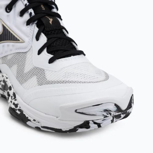 Volleyball shoes Mizuno Wave Momentum Elite Mid white/black/ge gold