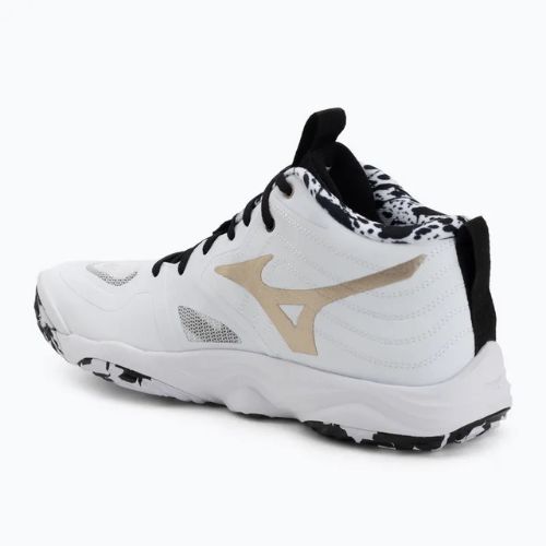 Volleyball shoes Mizuno Wave Momentum Elite Mid white/black/ge gold