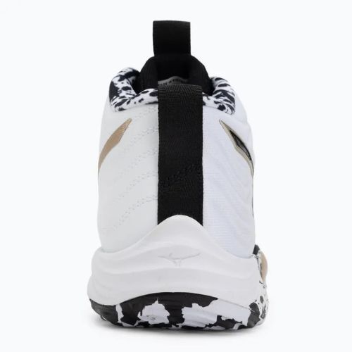 Volleyball shoes Mizuno Wave Momentum Elite Mid white/black/ge gold