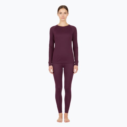 Women's thermal underwear set WOOLCANO Merino SET0543 purple