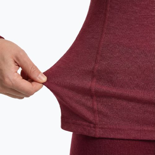 Women's thermal underwear set WOOLCANO Merino SET0543 maroon