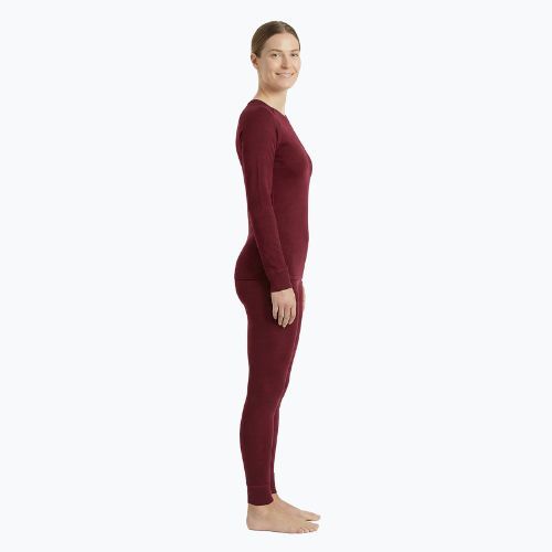 Women's thermal underwear set WOOLCANO Merino SET0543 maroon