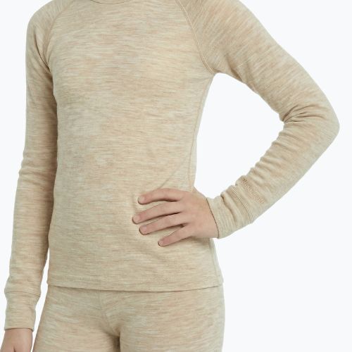 Children's thermal underwear set WOOLCANO Merino SET0683 beige