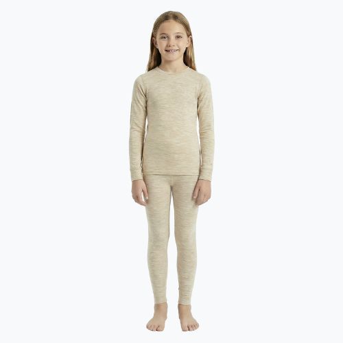 Children's thermal underwear set WOOLCANO Merino SET0683 beige