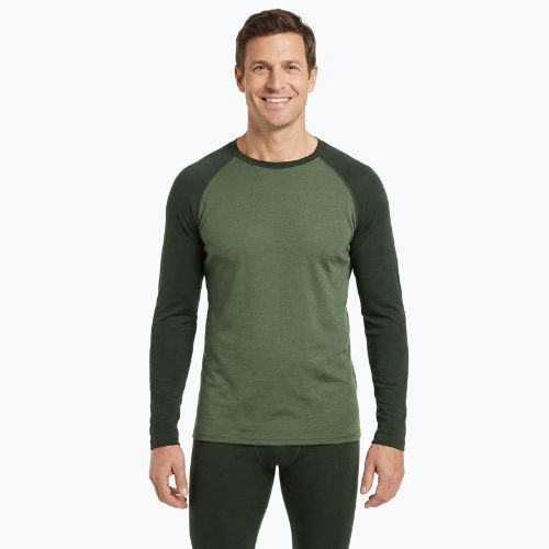 Men's thermal underwear set WOOLCANO thermal Merino SET0978 khaki