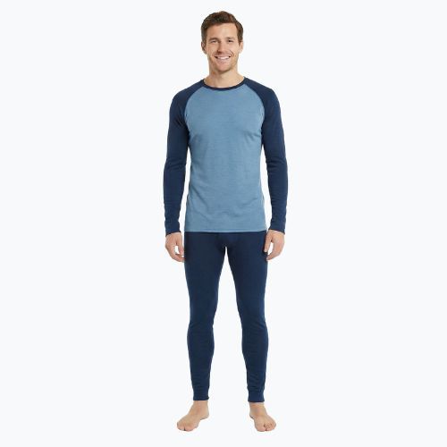 Men's thermal underwear set WOOLCANO thermal Merino SET0978 blue