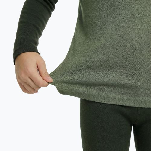 Children's thermal underwear set WOOLCANO Merino SET0982 khaki