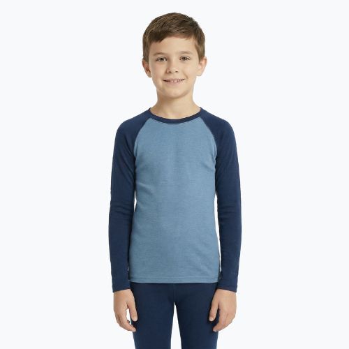 Children's thermal underwear set WOOLCANO Merino SET0982 blue