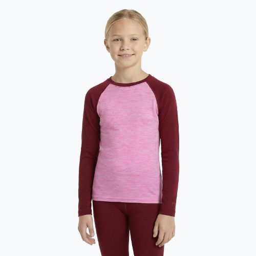 Children's thermal underwear set WOOLCANO Merino SET0982 purple