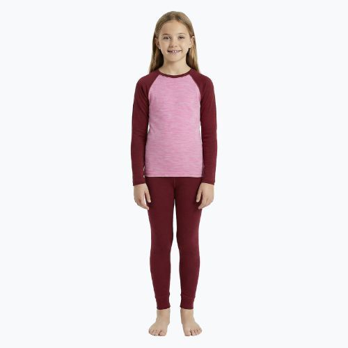 Children's thermal underwear set WOOLCANO Merino SET0982 purple