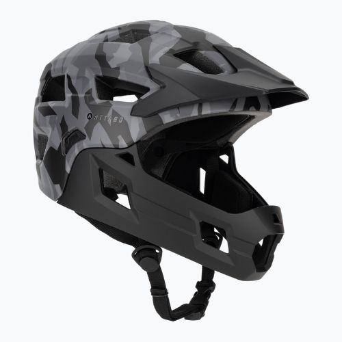 Children's bike helmet ATTABO Predator full face gray