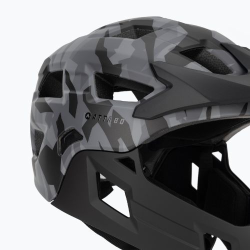 Children's bike helmet ATTABO Predator full face gray