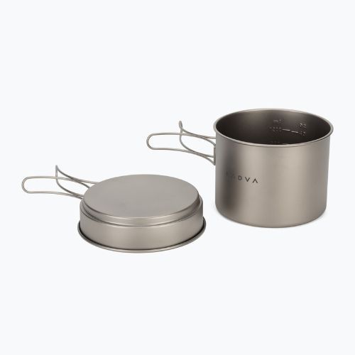 Mess tin KADVA titanium ultralight grey