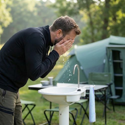 Portable washbasin KADVA ViaAlta grey