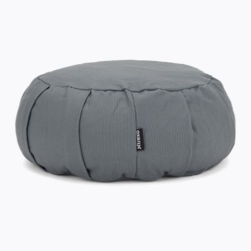 Meditation cushion with buckwheat hulls XTREXO zafu Contempla grey
