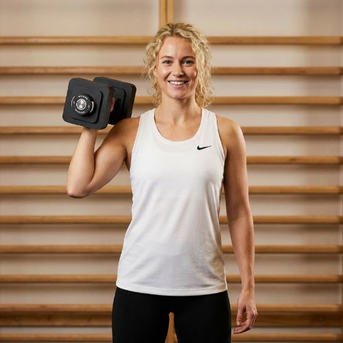 Dumbbell adjustable XTREXO 15 kg black