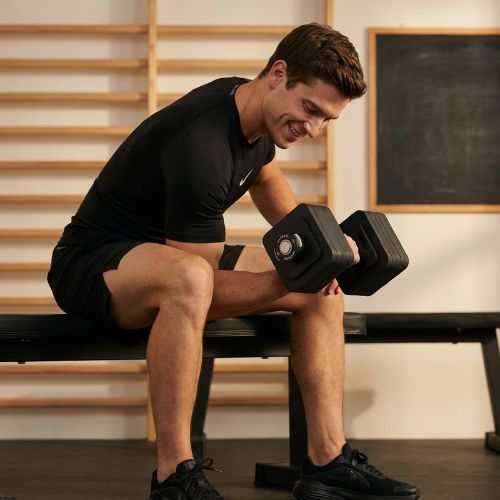 Dumbbell adjustable XTREXO 23 kg black