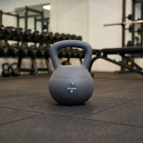 Soft kettlebell XTREXO 10 kg grey
