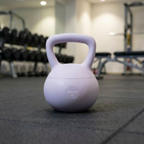 Soft kettlebell XTREXO 10 kg purple